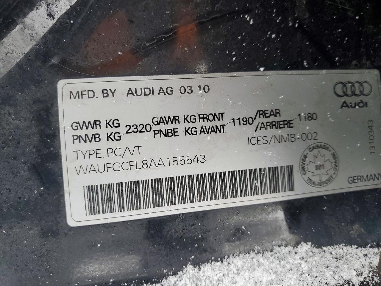 2010 AUDI S4