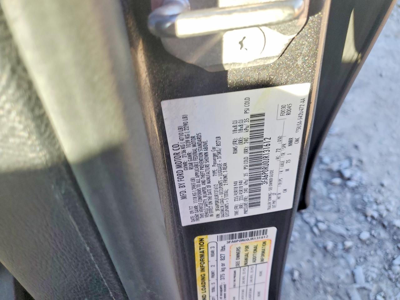 2018 FORD FUSION