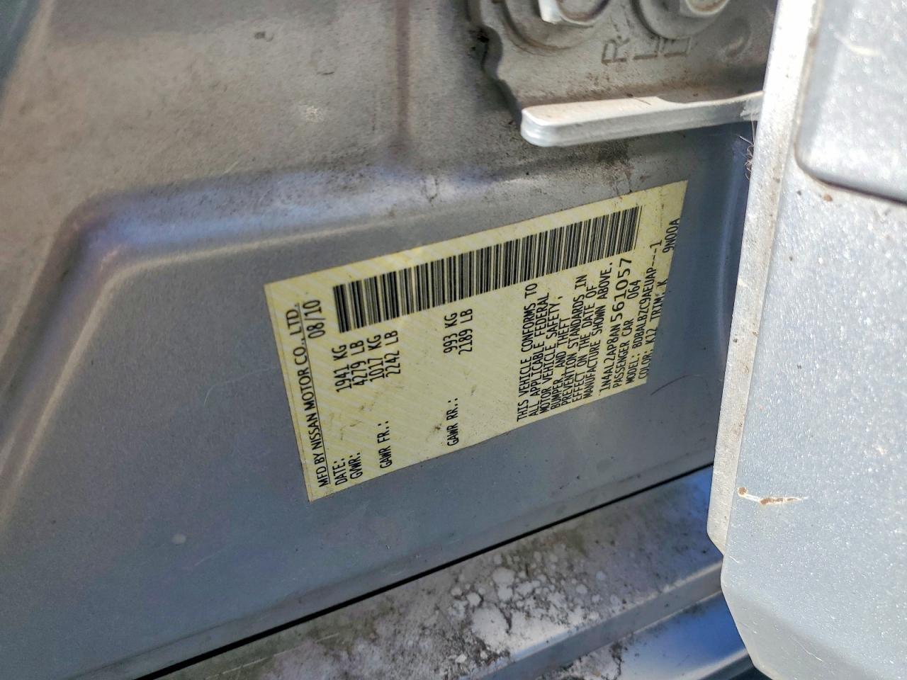 2010 NISSAN ALTIMA