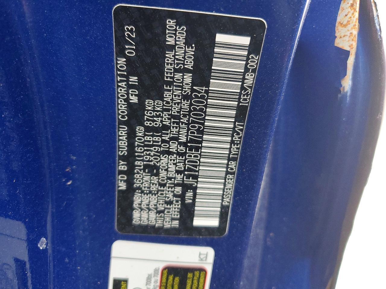 2023 SUBARU BRZ