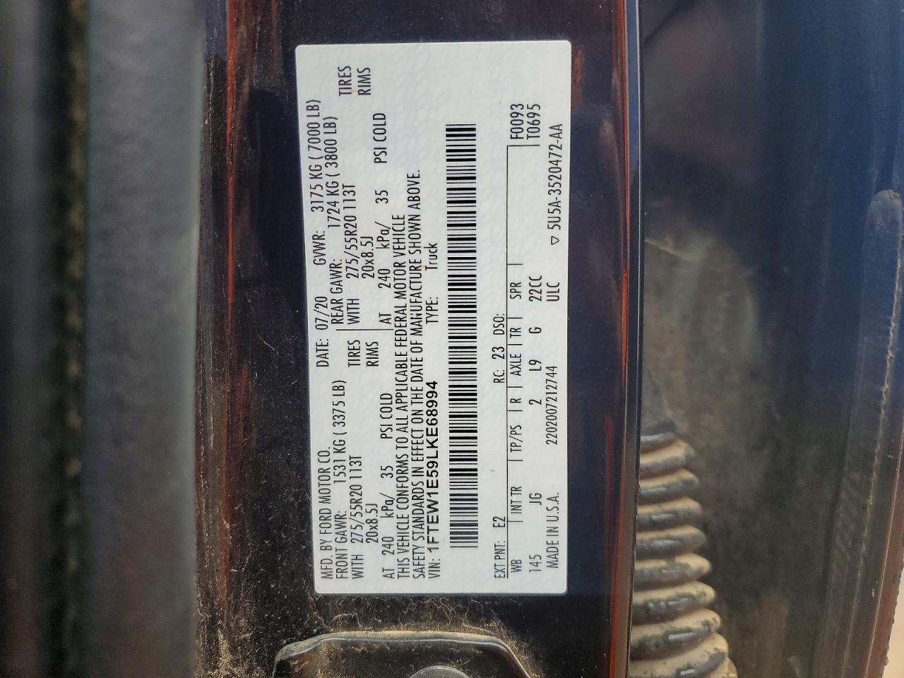 2020 FORD F-150