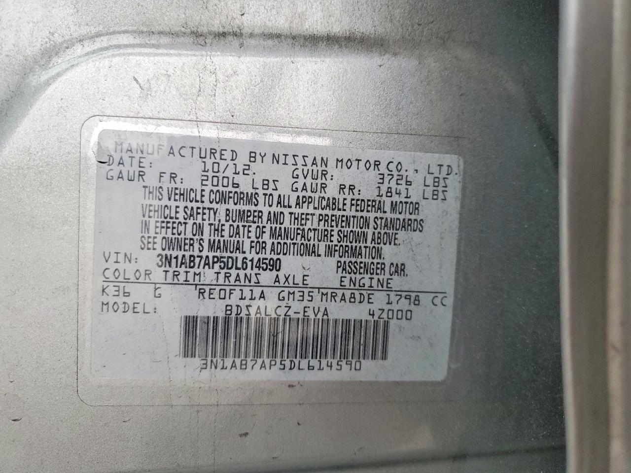 2013 NISSAN SENTRA