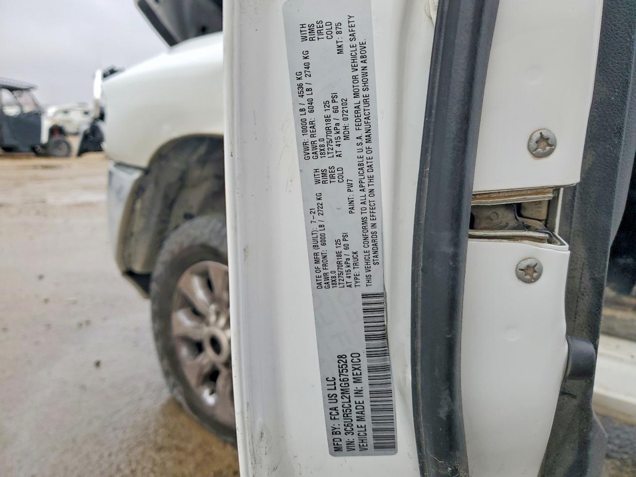 2021 RAM 2500