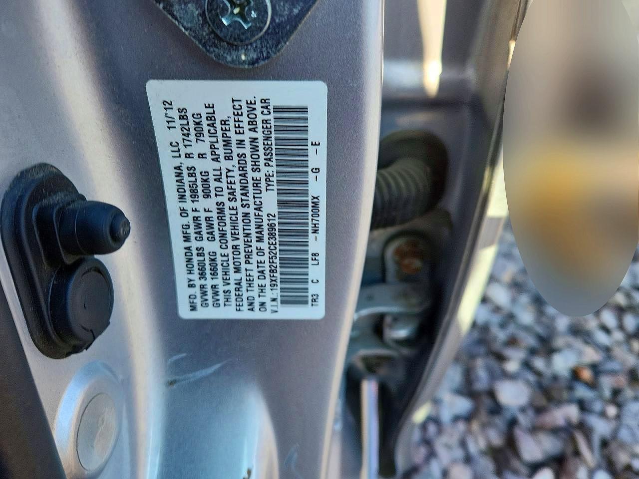 2012 HONDA CIVIC
