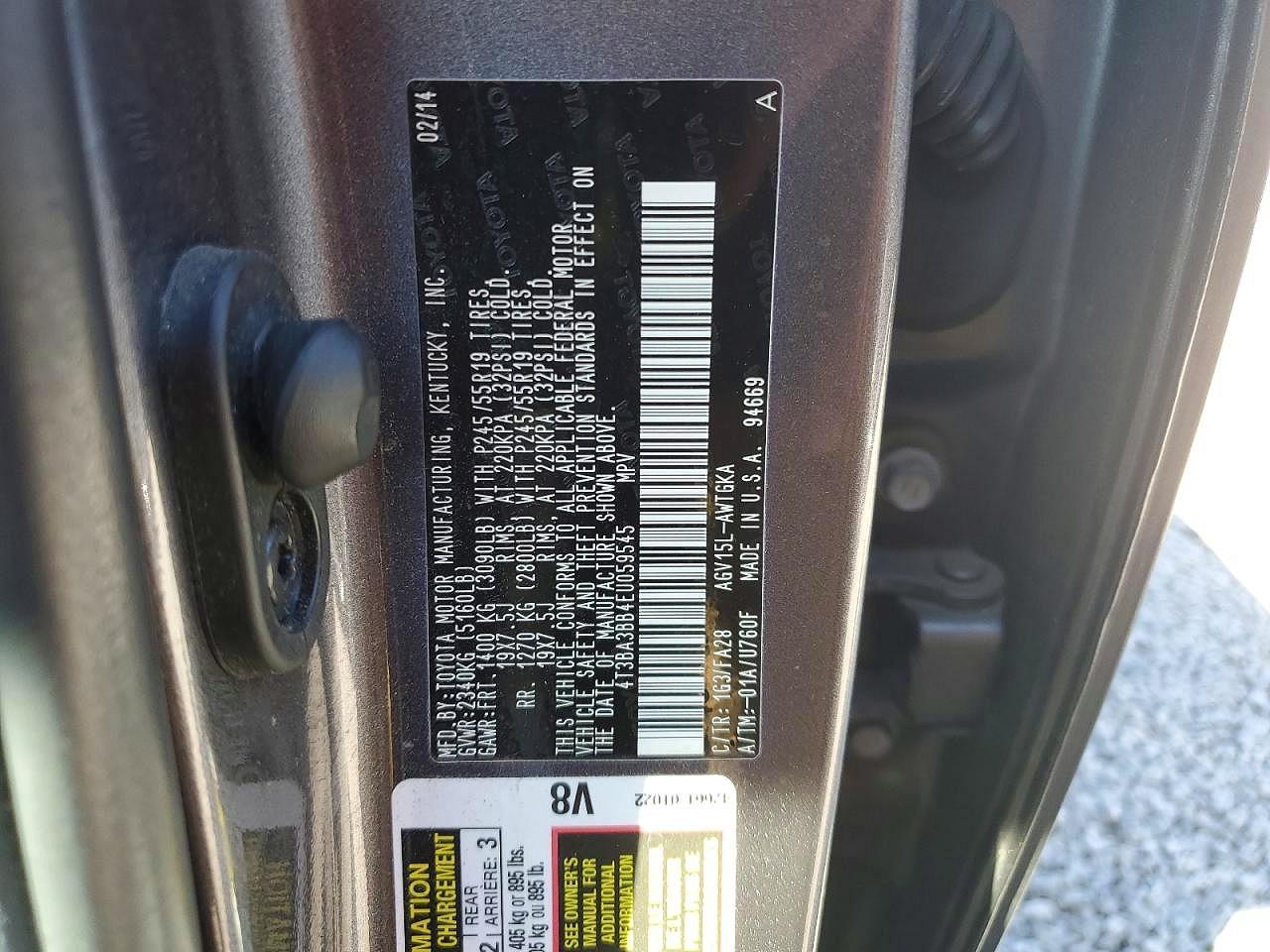 2014 TOYOTA VENZA