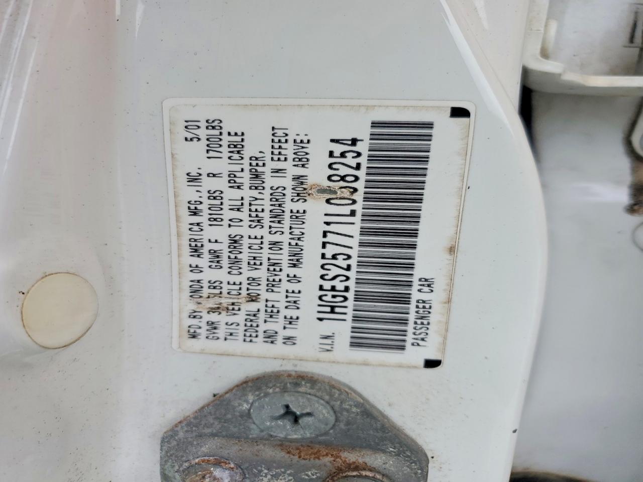 2001 HONDA CIVIC
