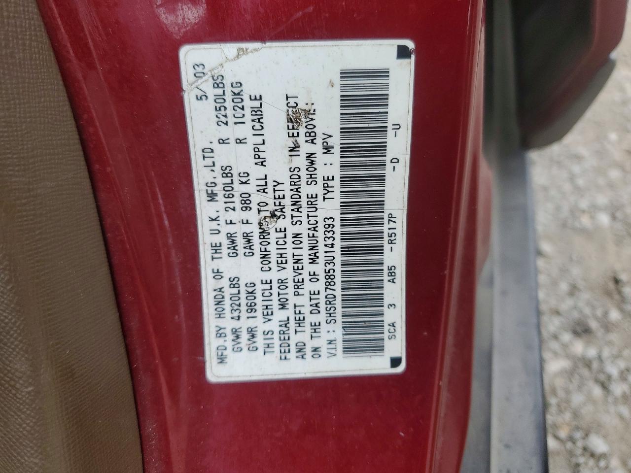 2003 HONDA CR-V