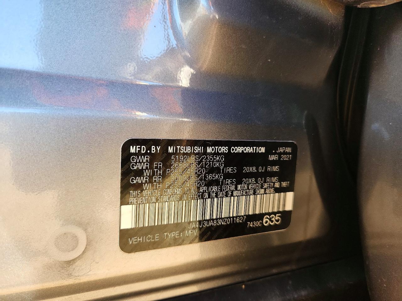 2022 MITSUBISHI outlander