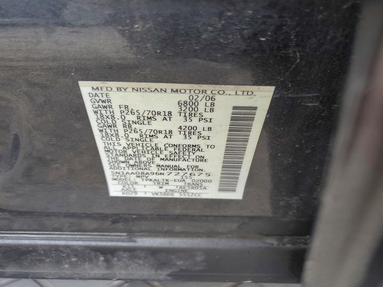 2006 NISSAN Armada