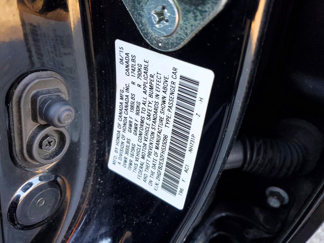 2015 HONDA CIVIC
