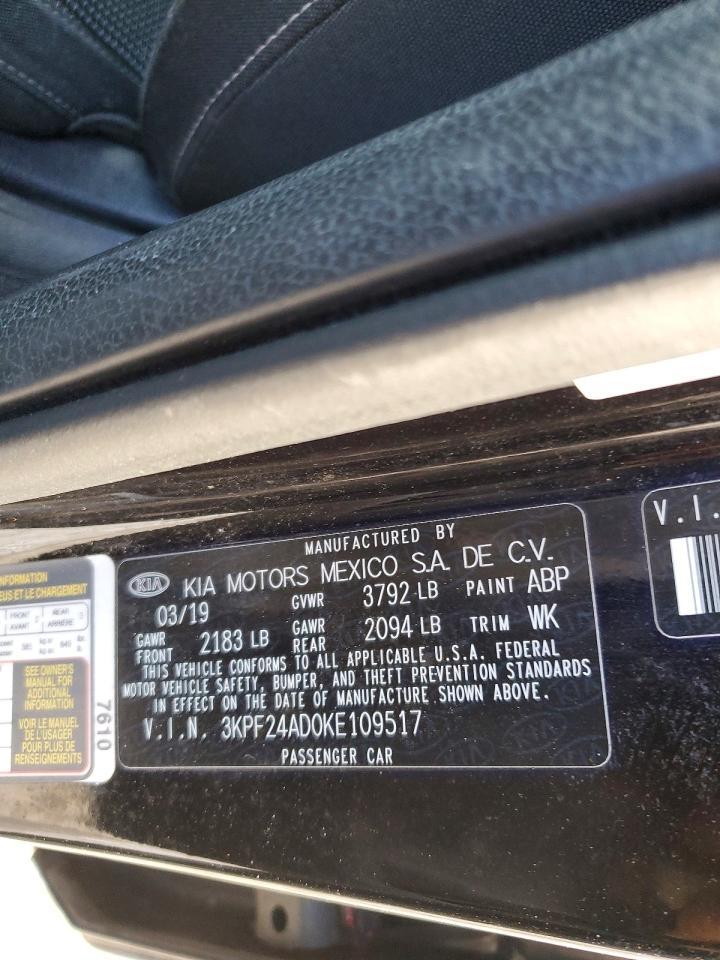 2019 KIA FORTE