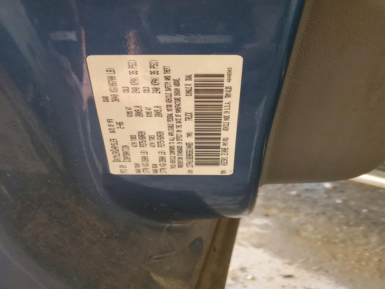 2006 DODGE RAM 1500