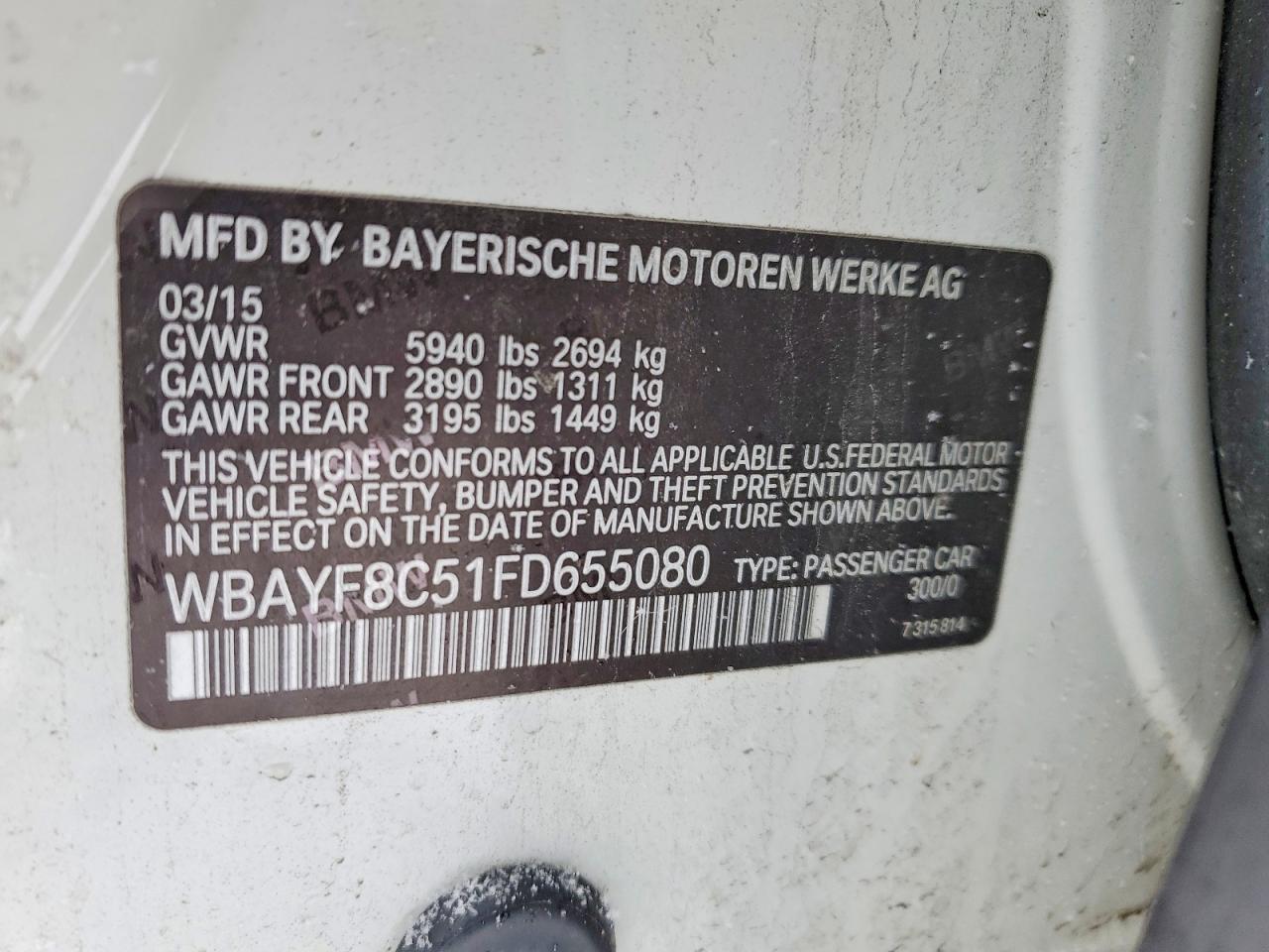 2015 BMW 7 series