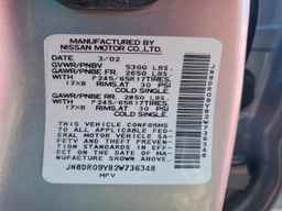 2002 NISSAN PATHFINDER