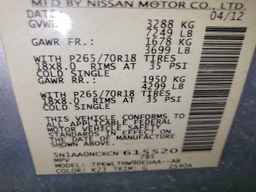 2012 NISSAN Armada