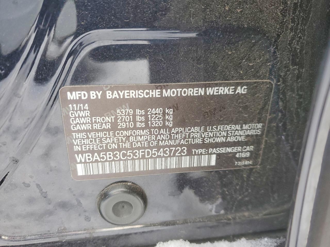 2015 BMW 5 series