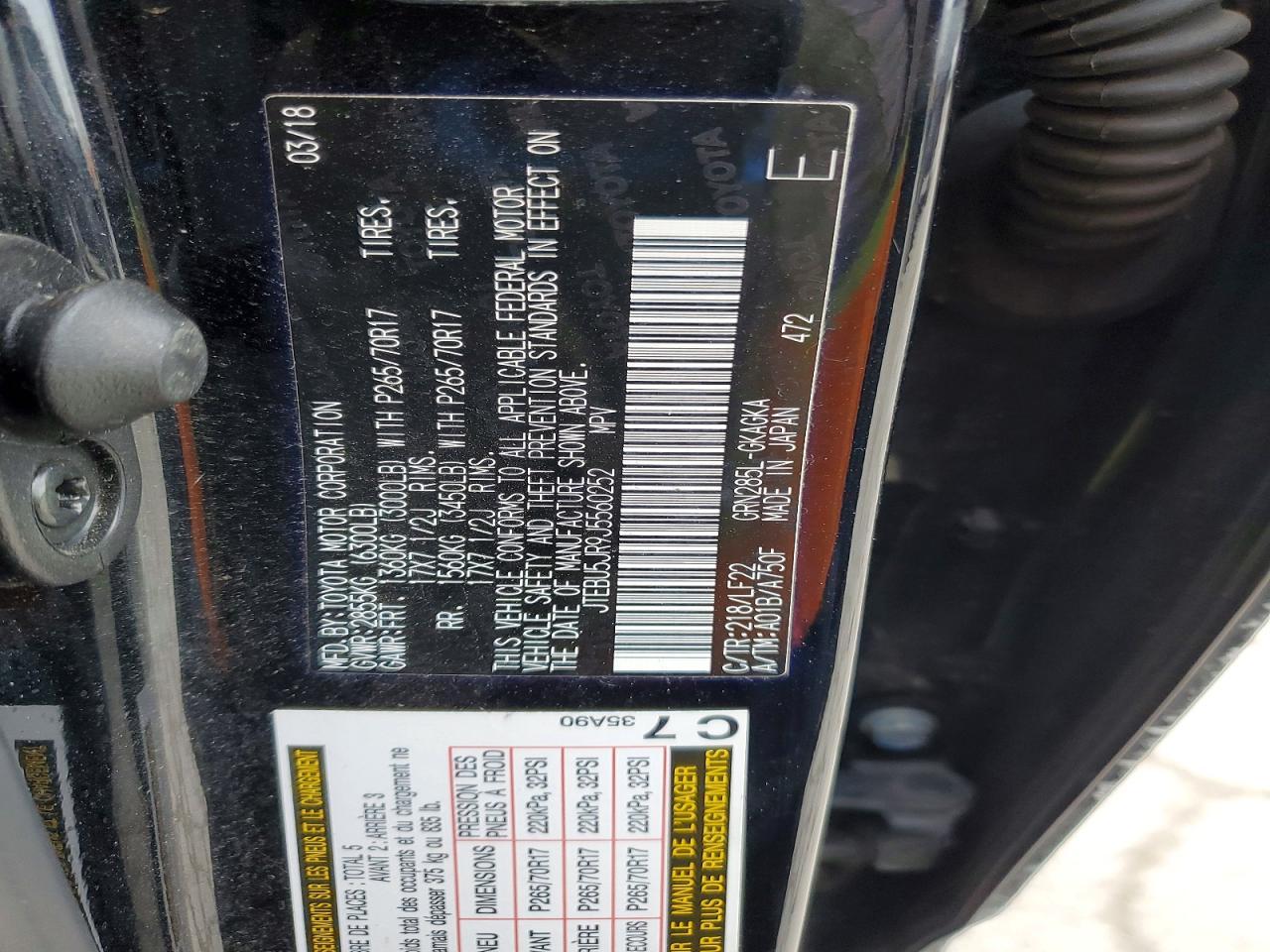 2018 TOYOTA 4Runner