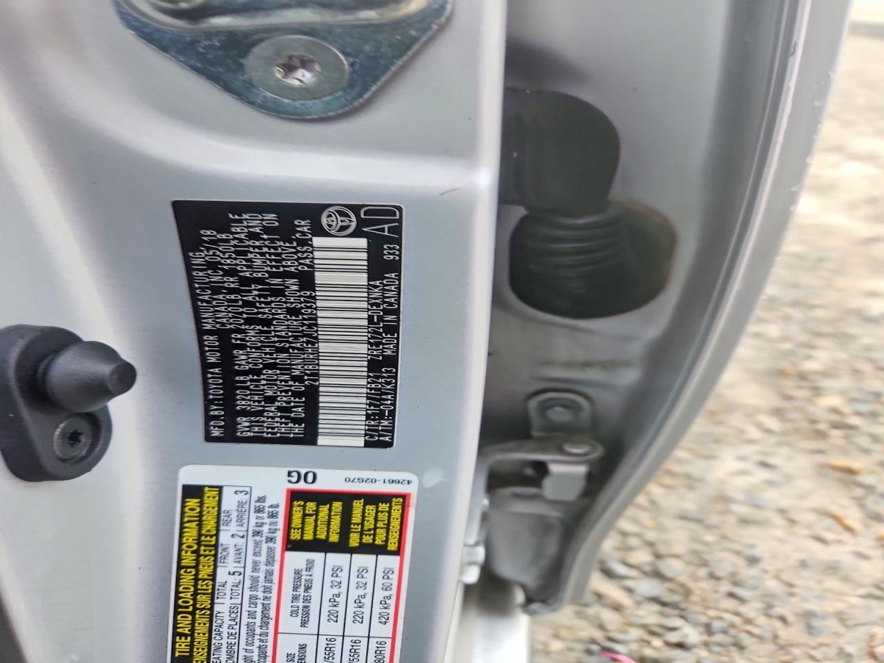 2018 TOYOTA COROLLA