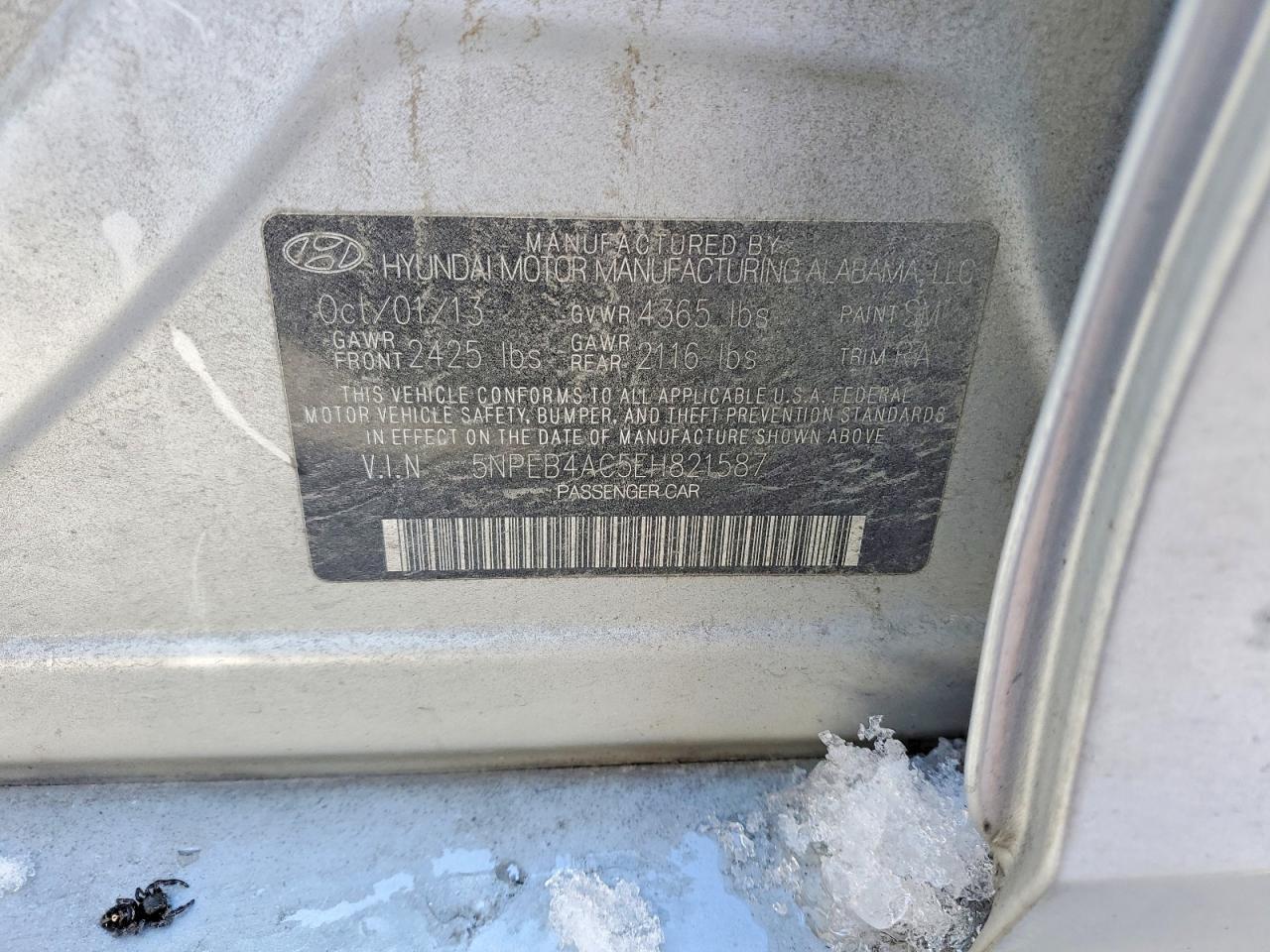 2014 HYUNDAI SONATA