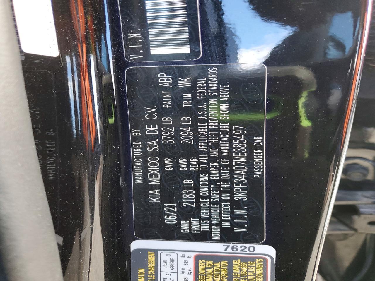 2021 KIA FORTE