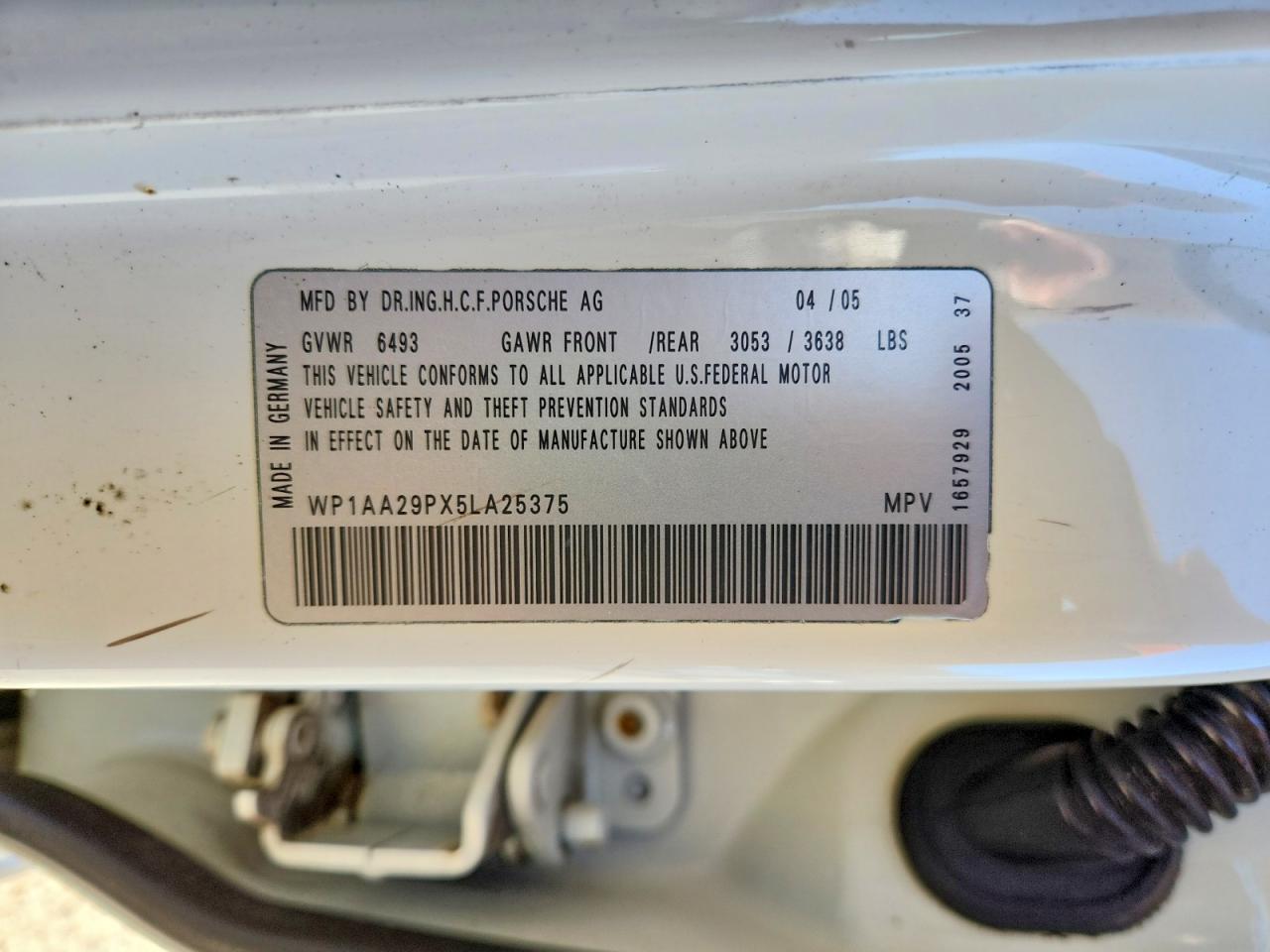 2005 PORSCHE CAYENNE