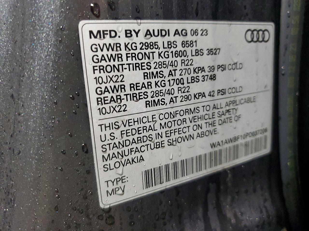 2023 AUDI SQ8