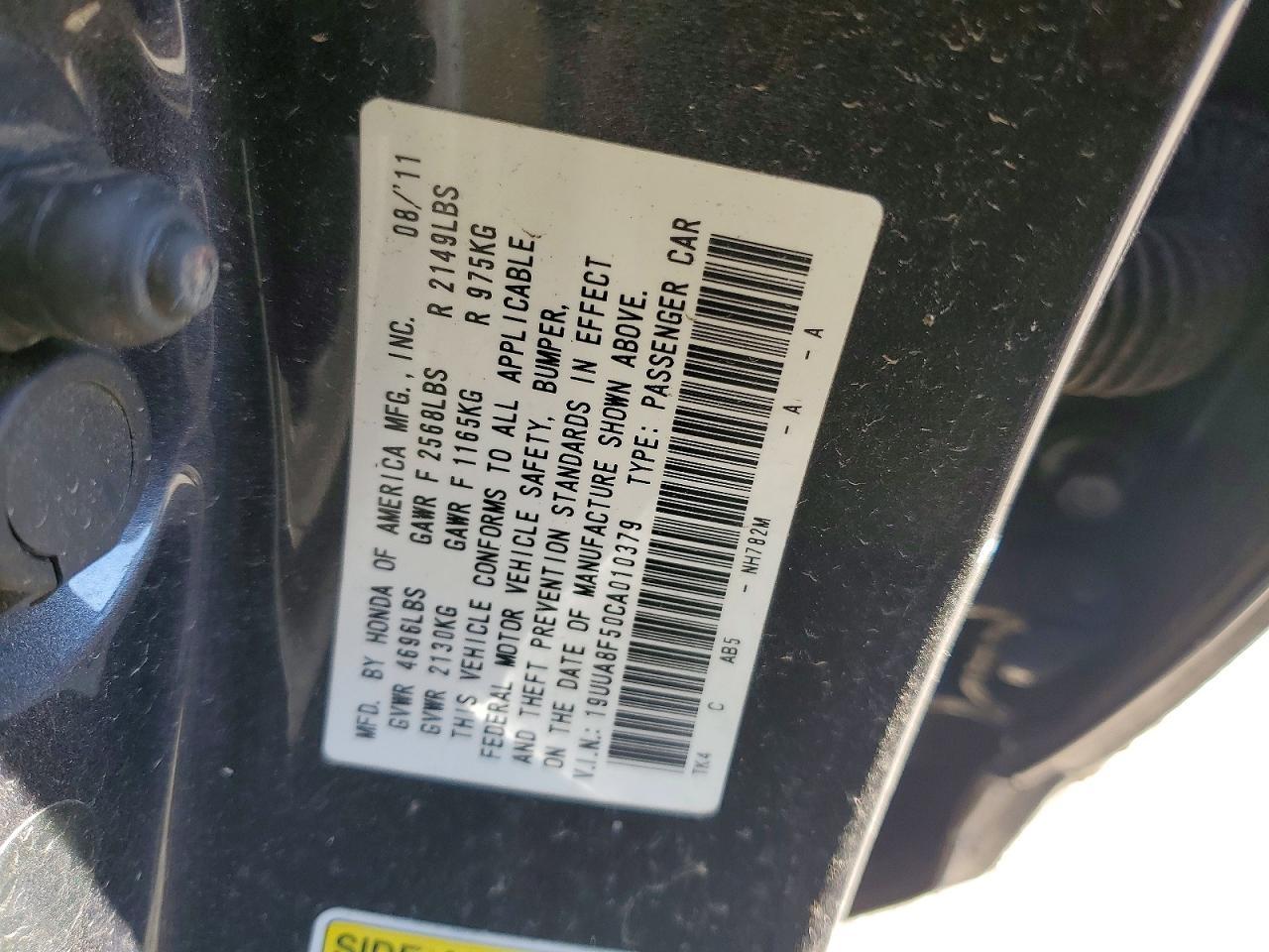 2012 ACURA TL