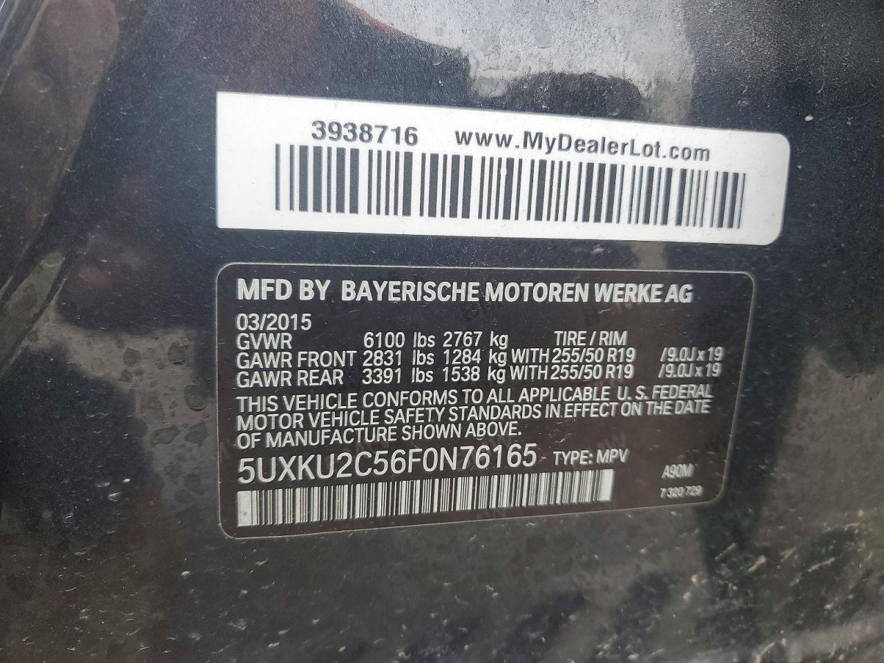2015 BMW X6