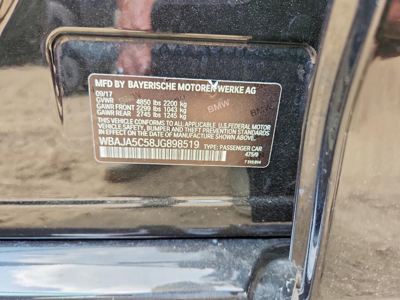 2018 BMW 5 series