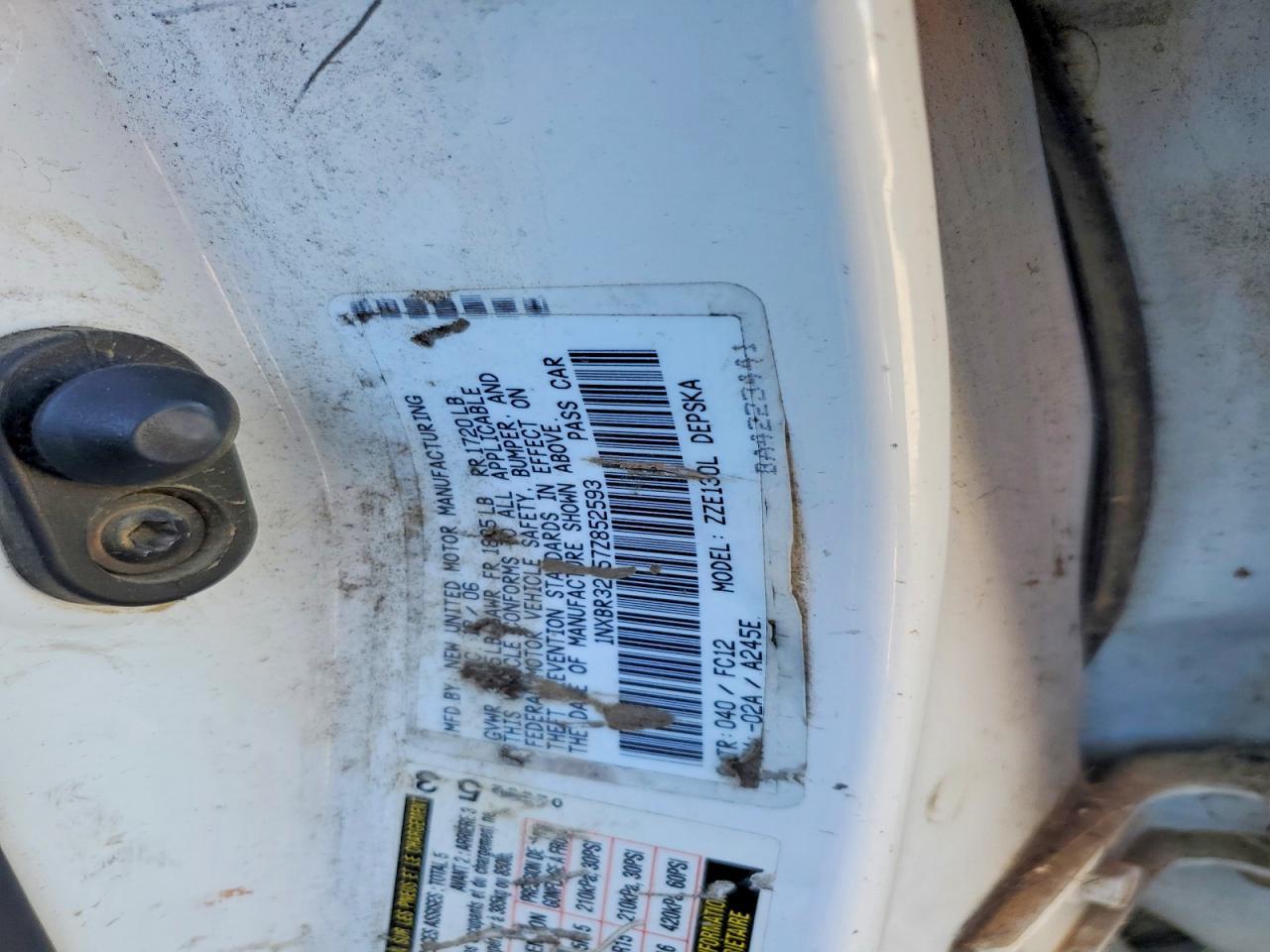 2007 TOYOTA COROLLA