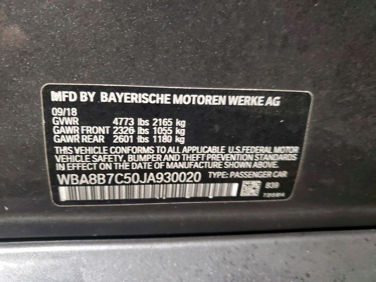 2018 BMW 3 SERIES