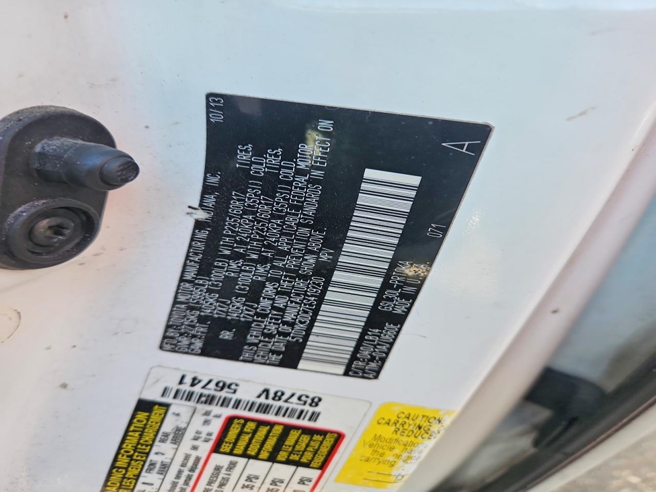 2014 TOYOTA SIENNA