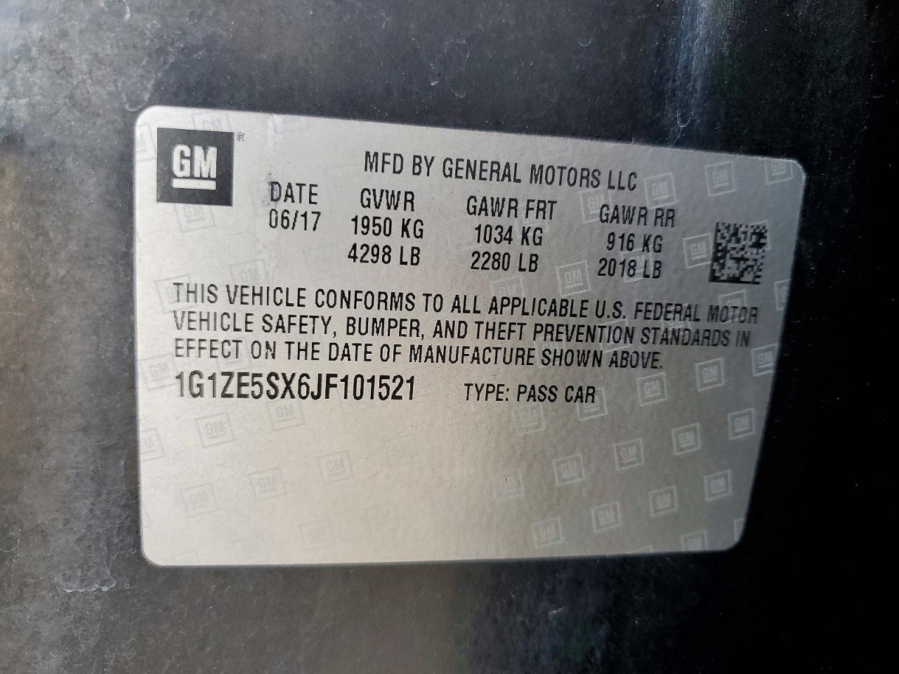 2018 CHEVROLET MALIBU