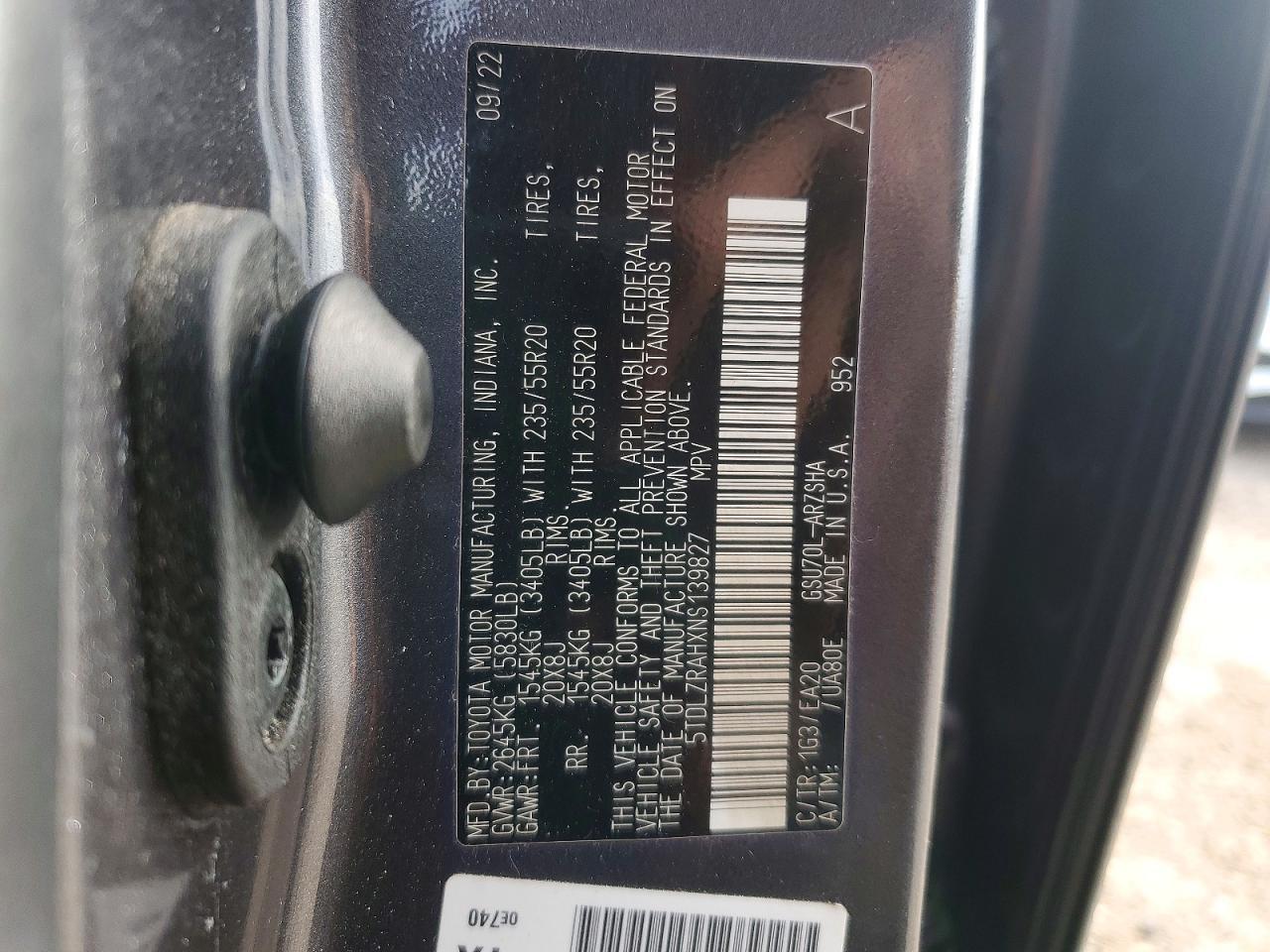 2022 TOYOTA HIGHLANDER