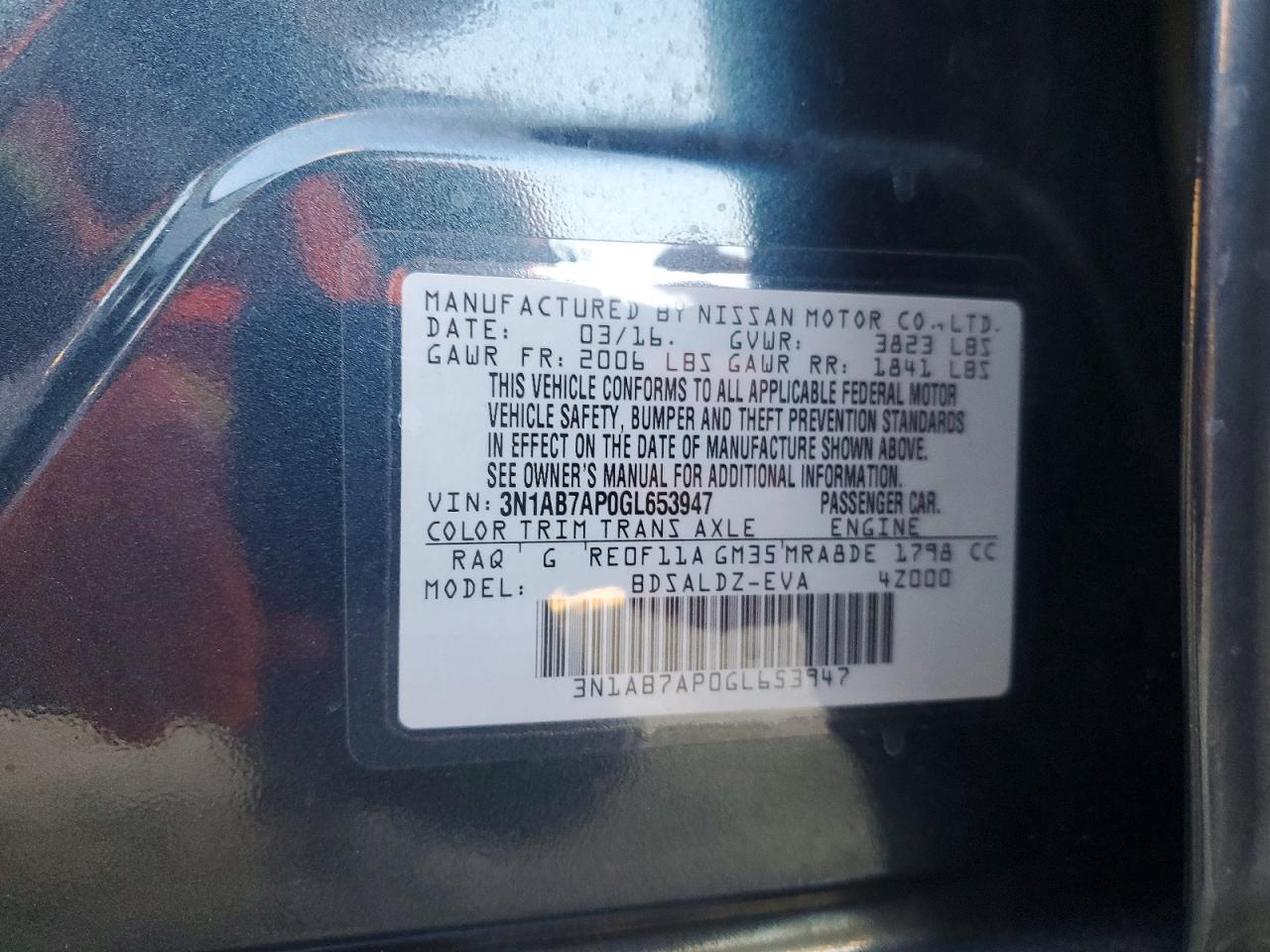 2016 NISSAN SENTRA
