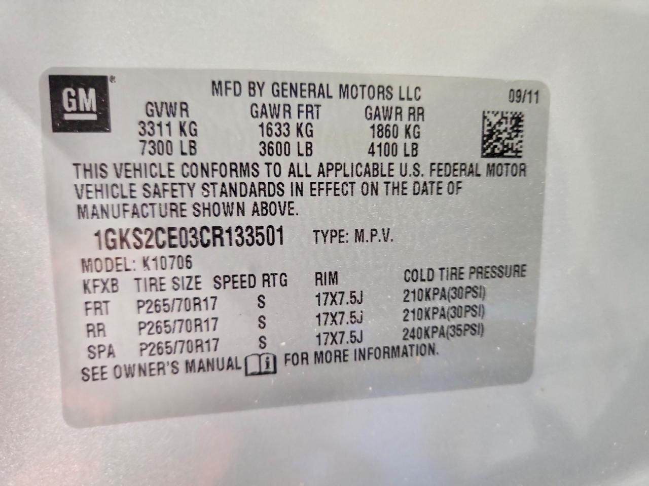 2012 GMC Yukon