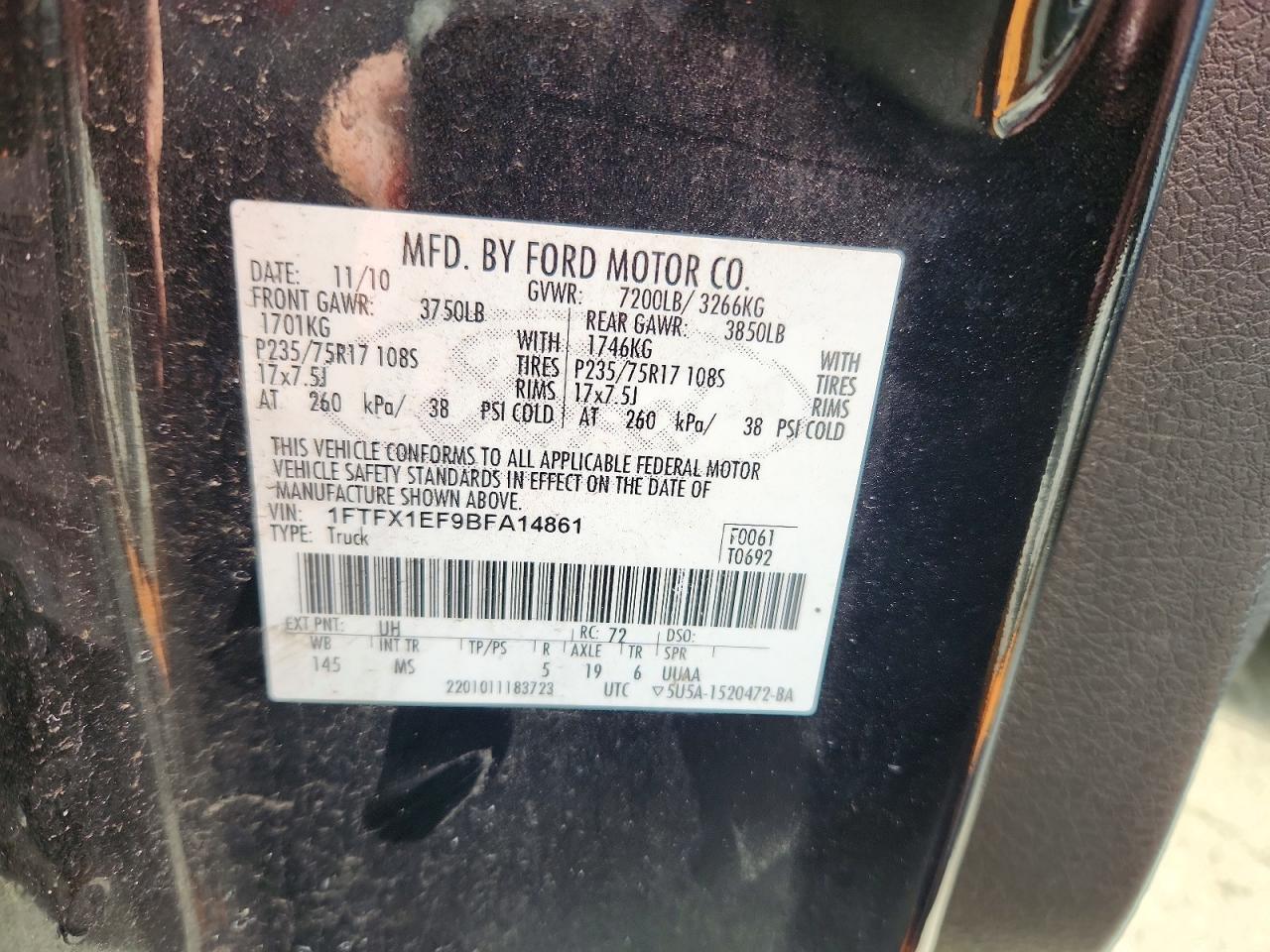 2011 FORD F-150