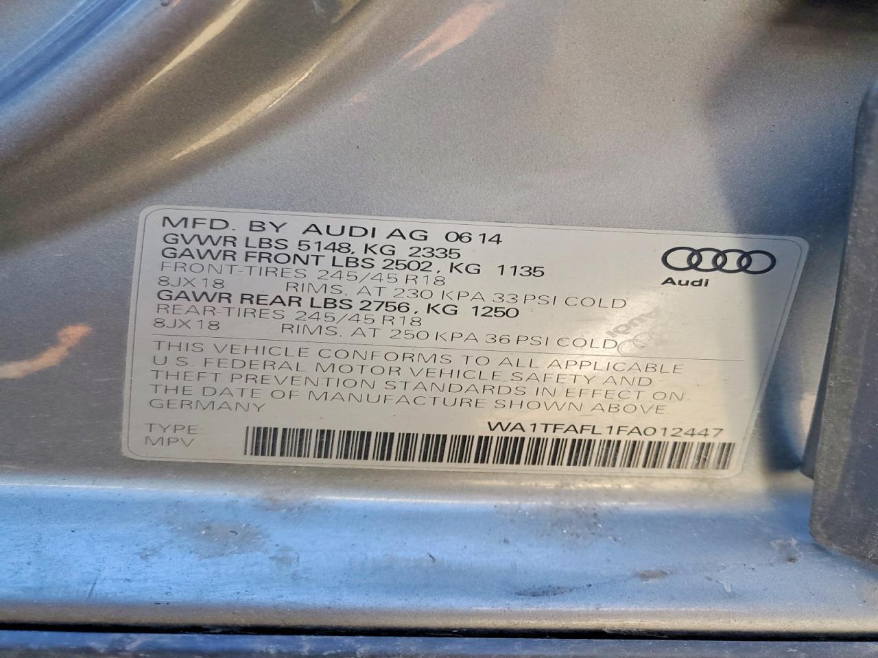 2015 AUDI A4 allroad