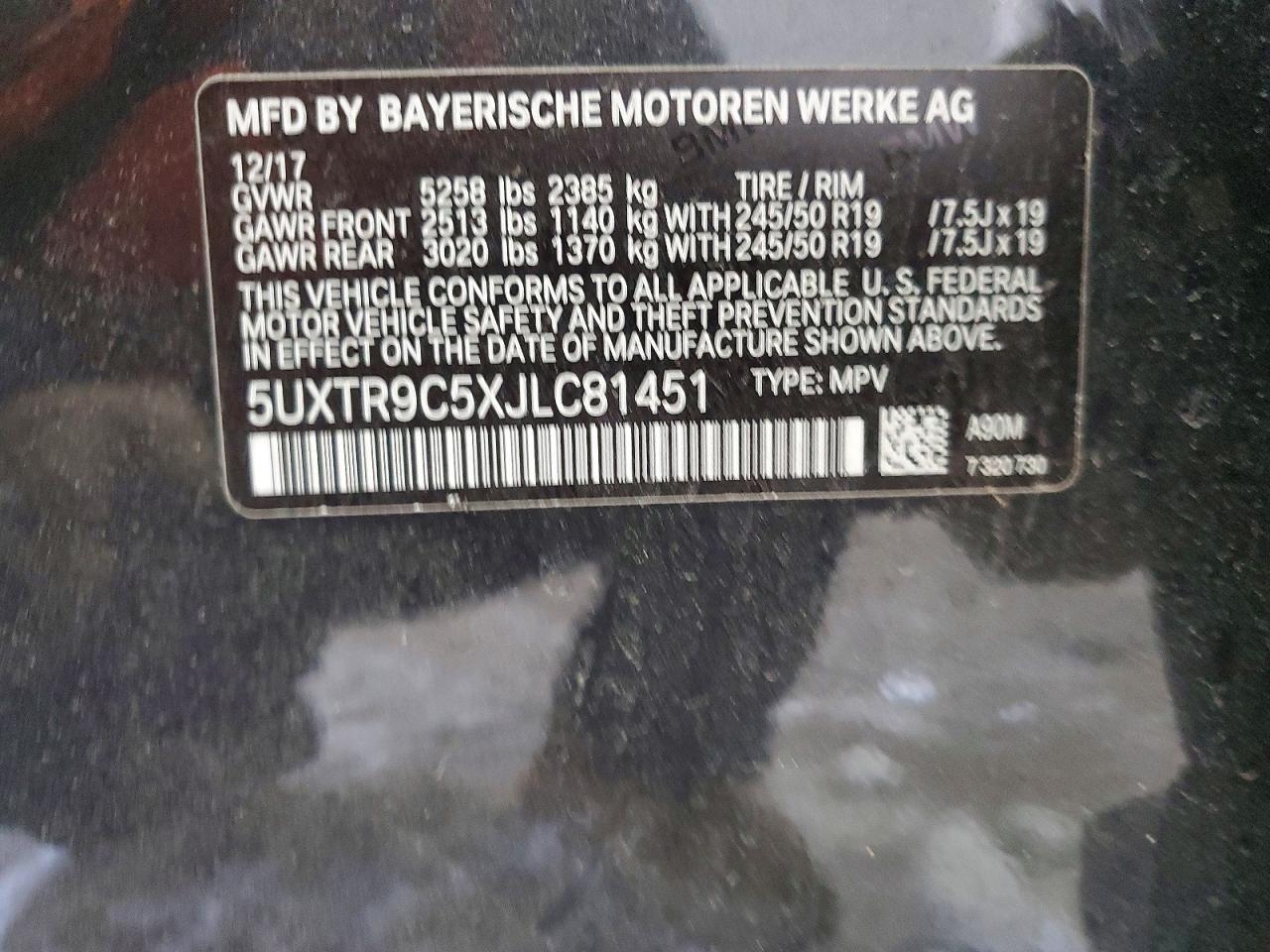 2018 BMW X3