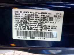 2016 HONDA ODYSSEY