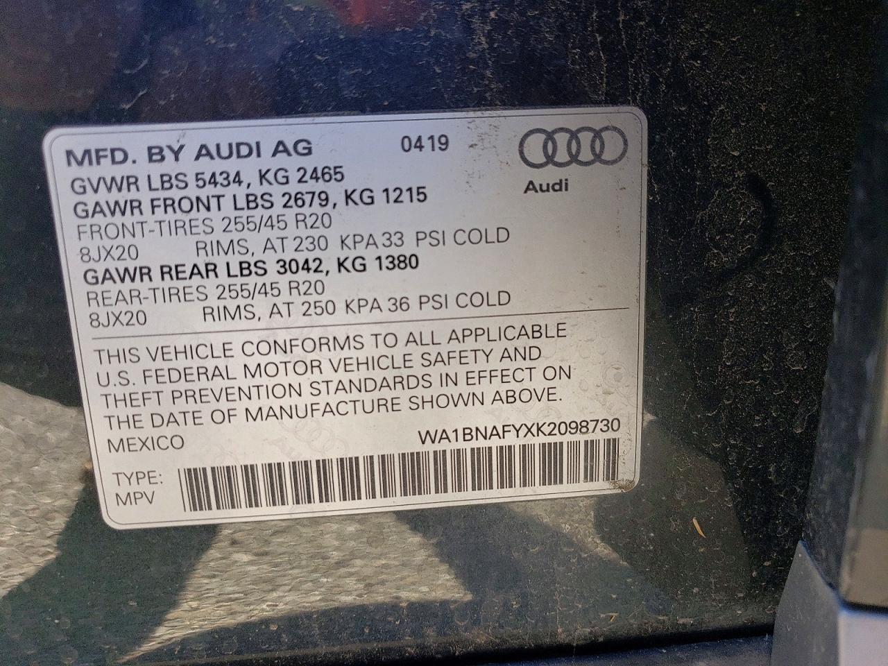 2019 AUDI Q5