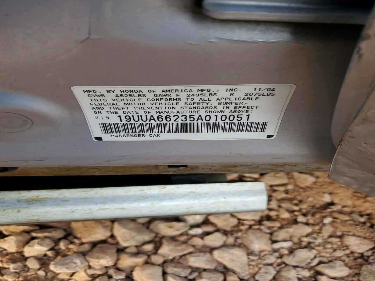 2005 ACURA TL