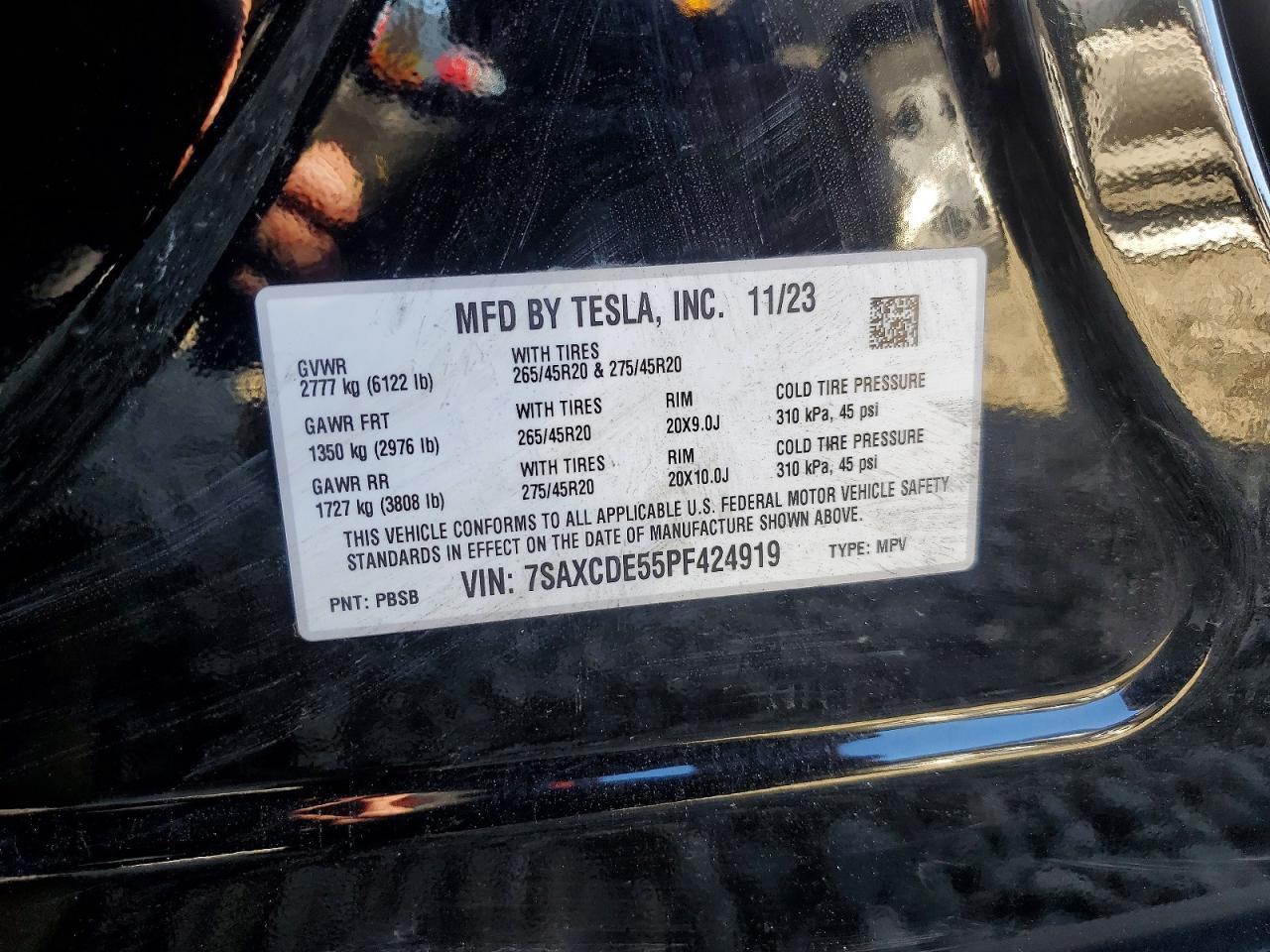 2023 TESLA MODEL X