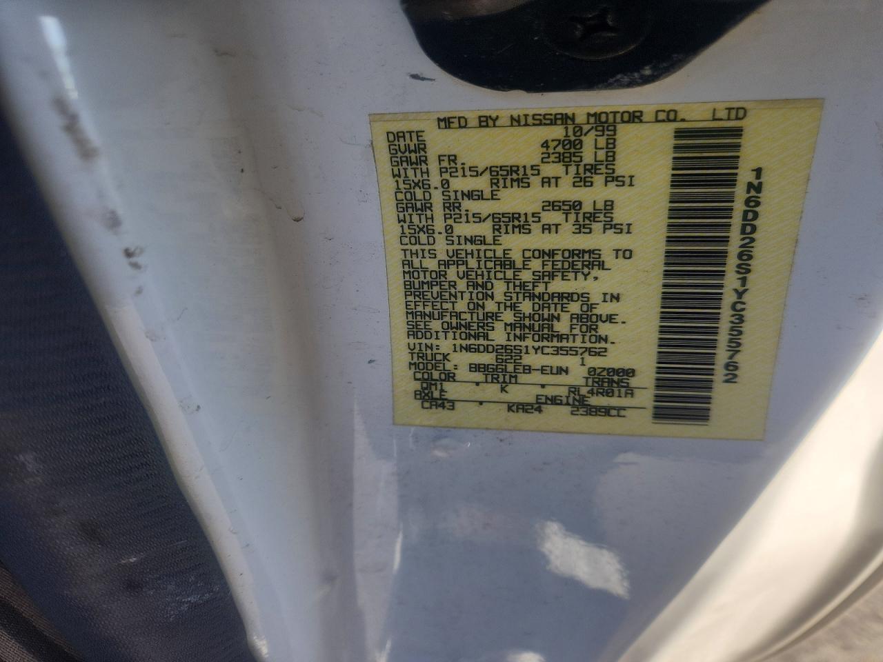 2000 NISSAN Frontier