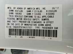 2017 HONDA ACCORD