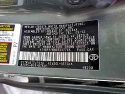 2012 TOYOTA CAMRY