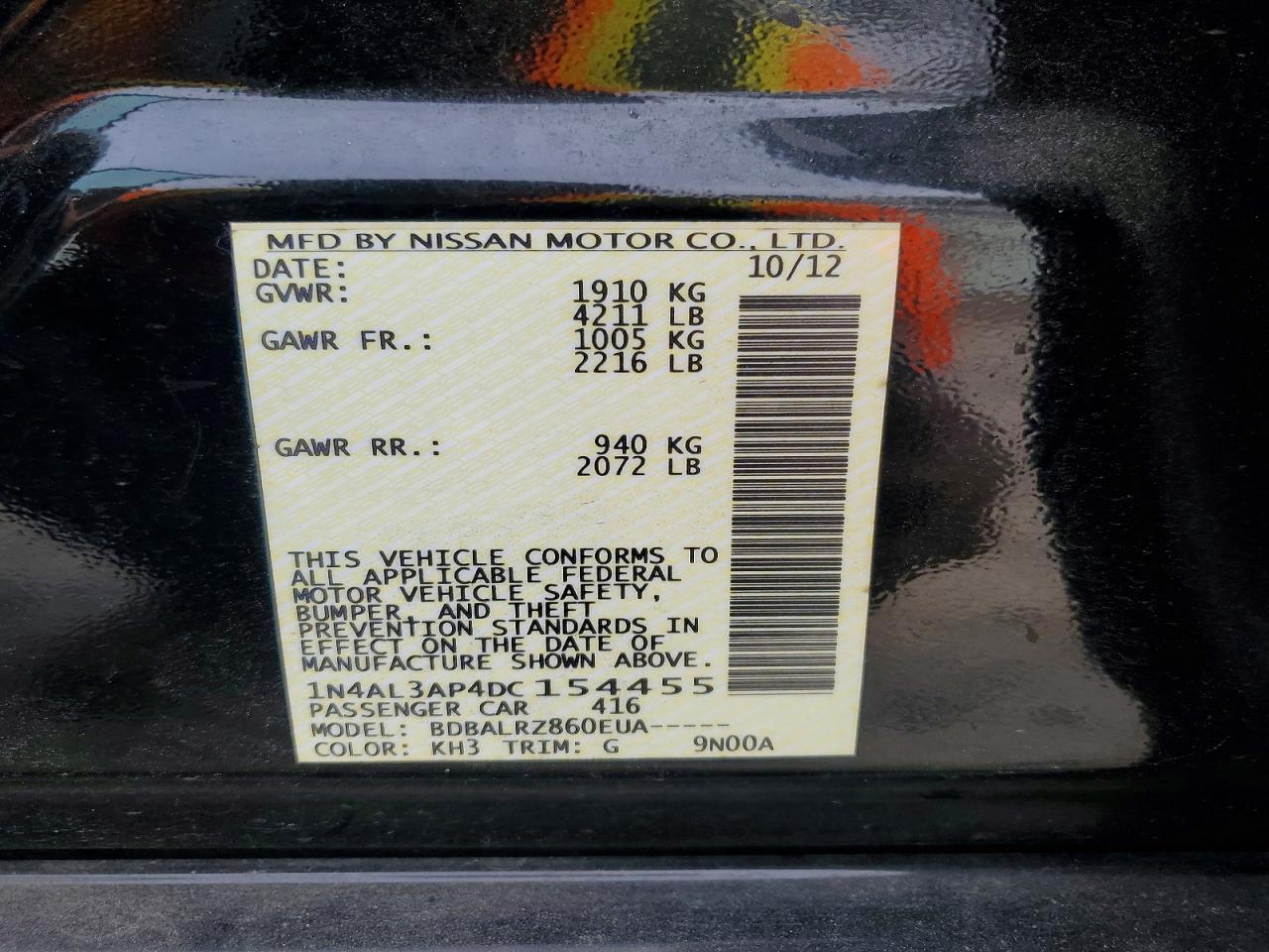2013 NISSAN ALTIMA