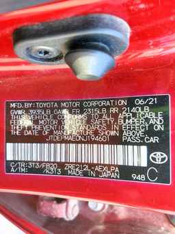 2022 TOYOTA COROLLA