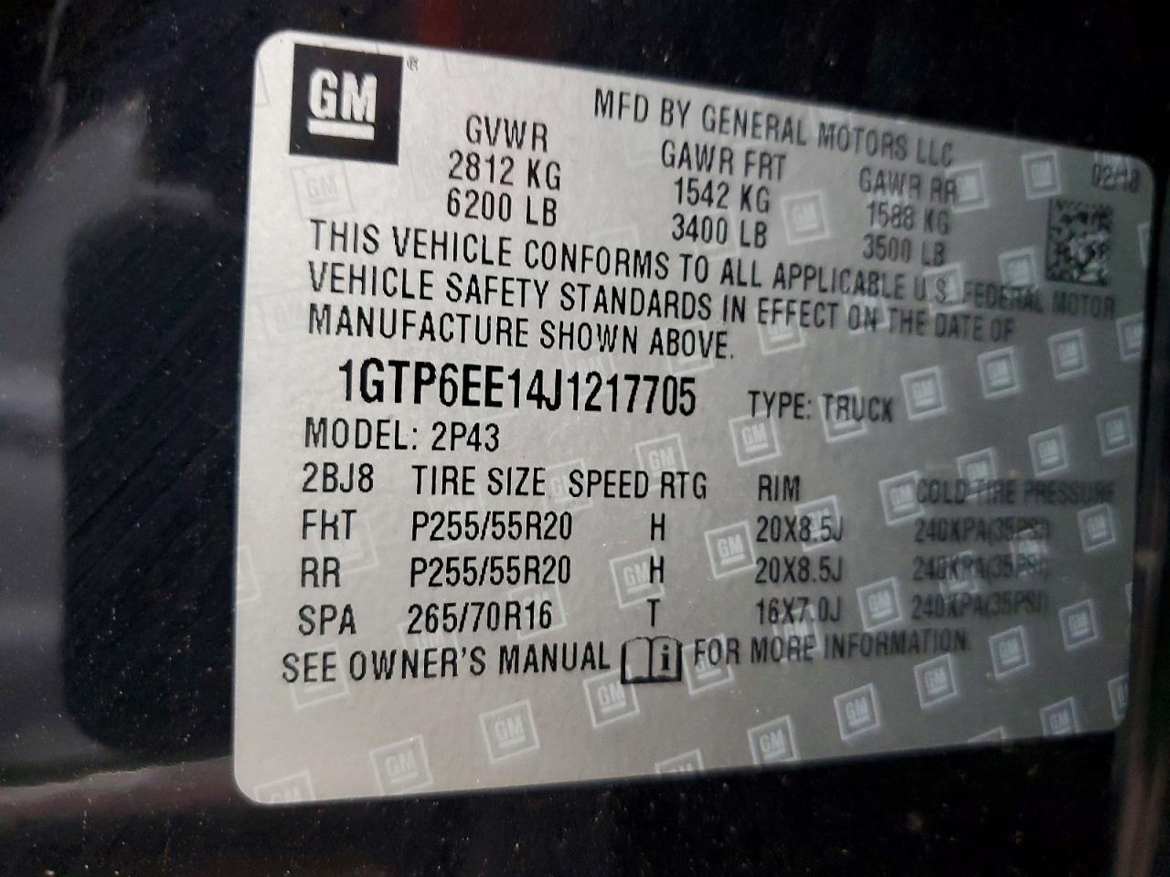 2018 GMC CANYON