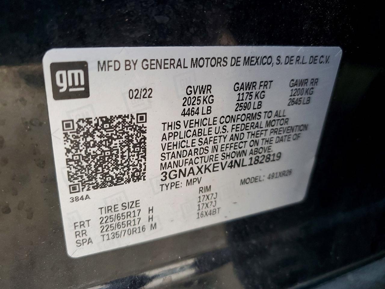 2022 CHEVROLET EQUINOX